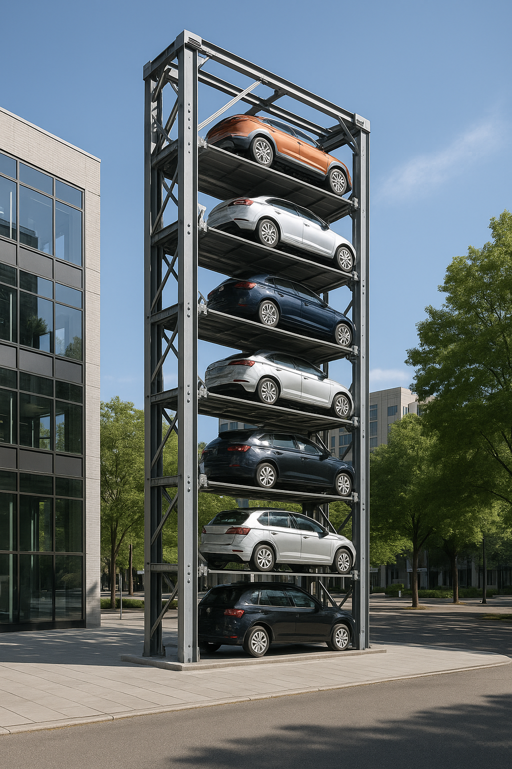 En este momento estás viendo El futuro del estacionamiento está en vertical: torres automáticas y sustentables