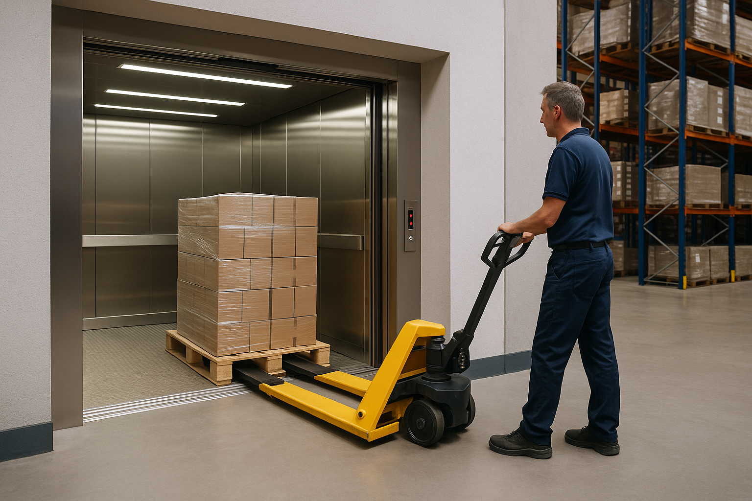 Lee más sobre el artículo ¿Tienes un negocio logístico? Así optimizas tus cargas con elevadores montacargas modernos