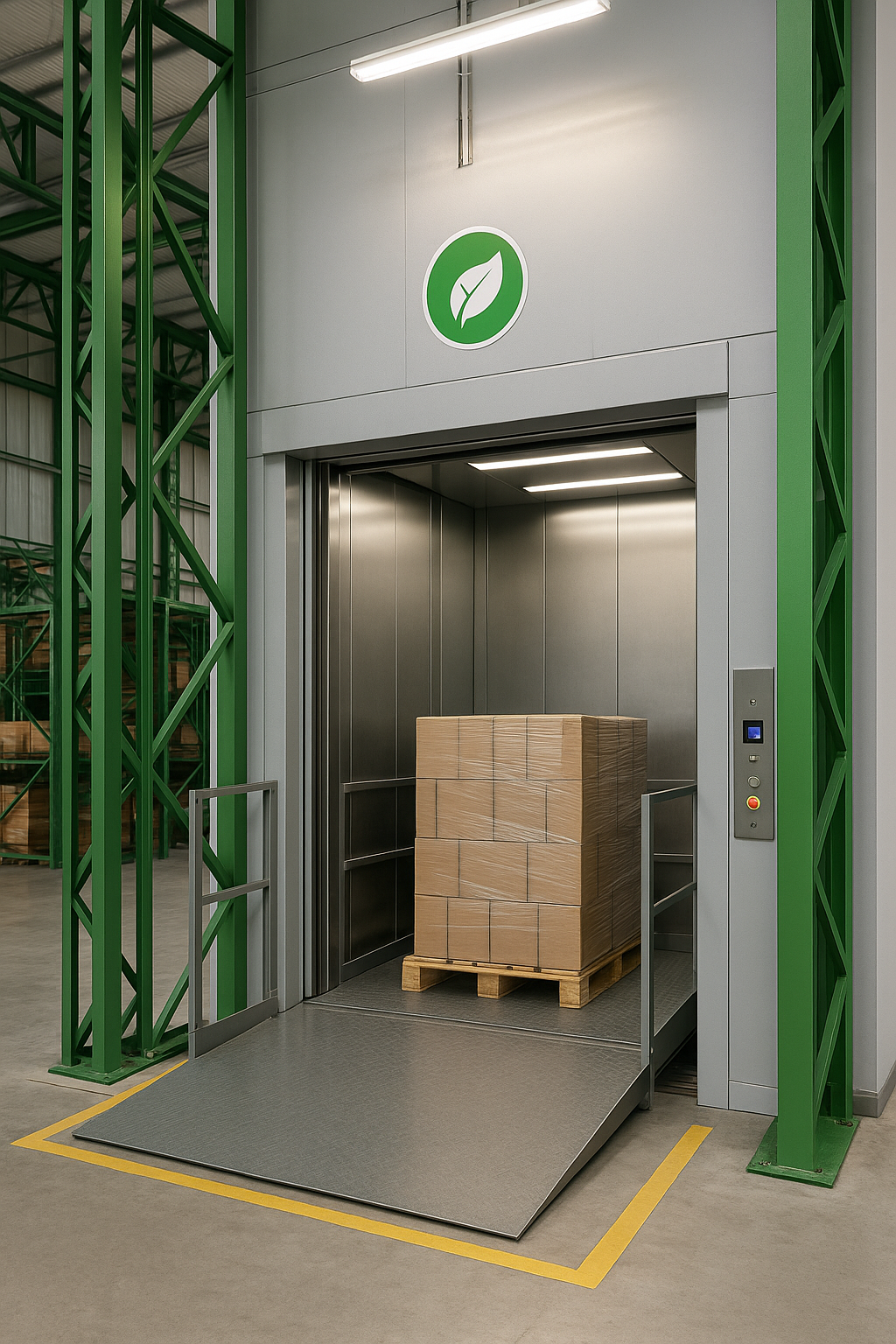 Lee más sobre el artículo Elevador montacargas: sostenibilidad y bajo consumo