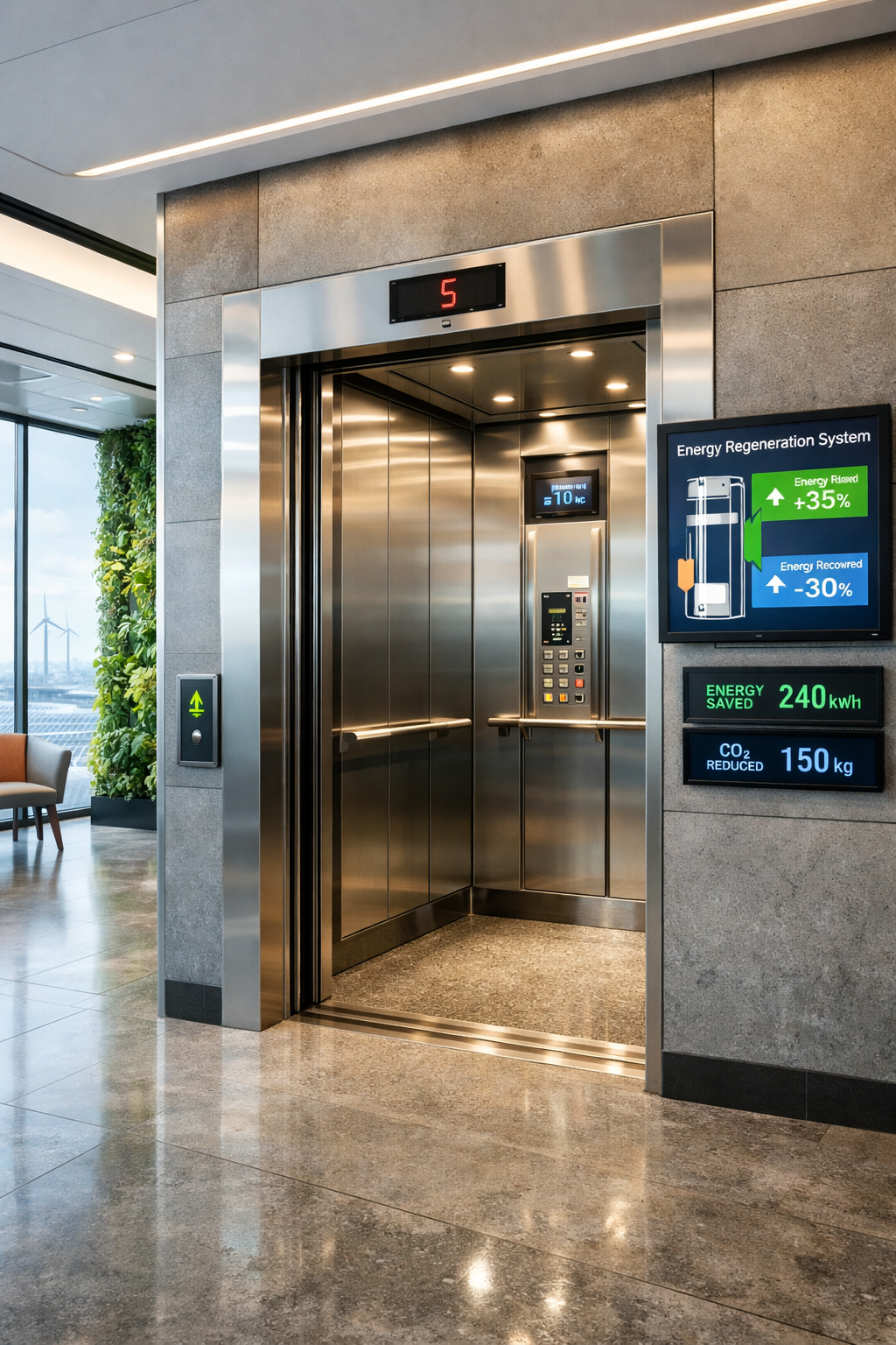 En este momento estás viendo Tendencias ecológicas en elevadores: tecnologías que reducen consumo energético