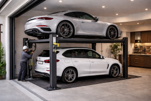 Lee más sobre el artículo Cómo funciona un elevador para autos en casa y qué requisitos estructurales necesita