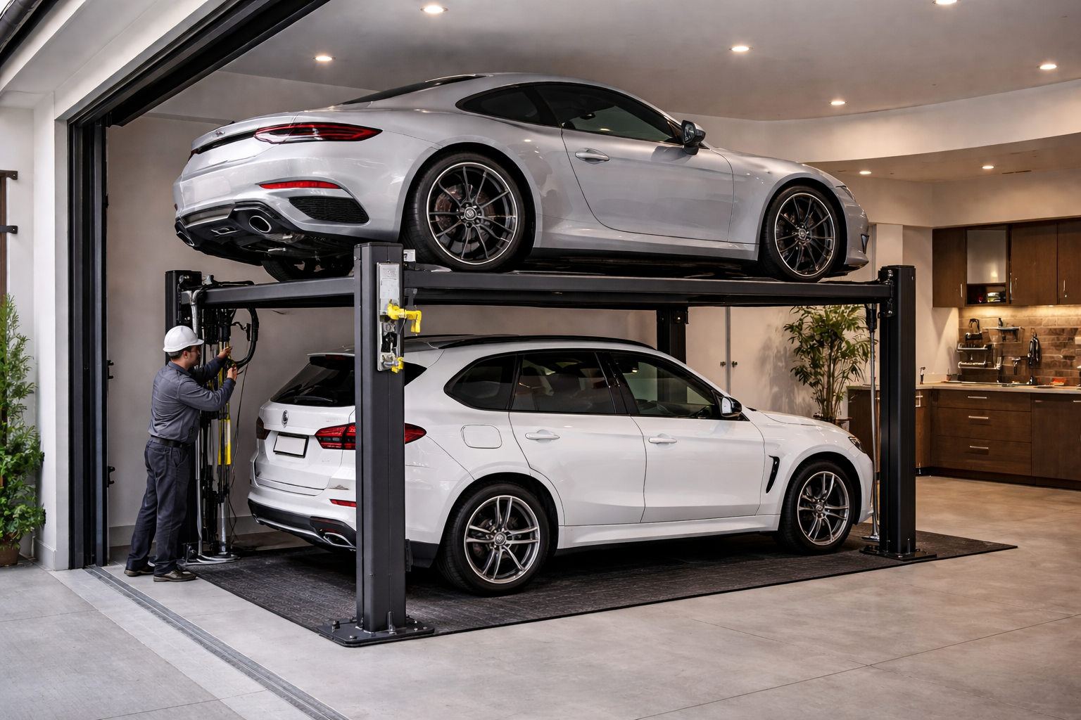 Lee más sobre el artículo Cómo funciona un elevador para autos en casa y qué requisitos estructurales necesita