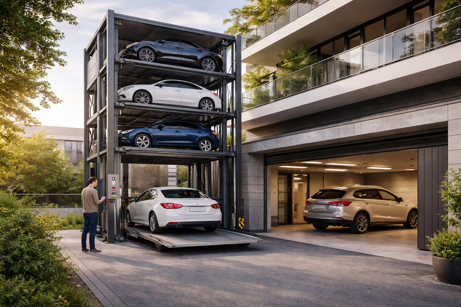 Lee más sobre el artículo Tendencias en movilidad residencial: estacionamientos verticales y elevadores inteligentes