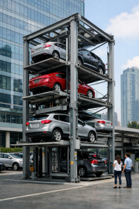 Lee más sobre el artículo Cómo elegir sistemas de estacionamiento vertical con elevadores para autos