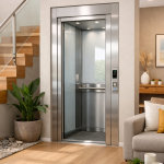 elevador para casa moderno en vivienda residencial en México con diseño compacto y elegante