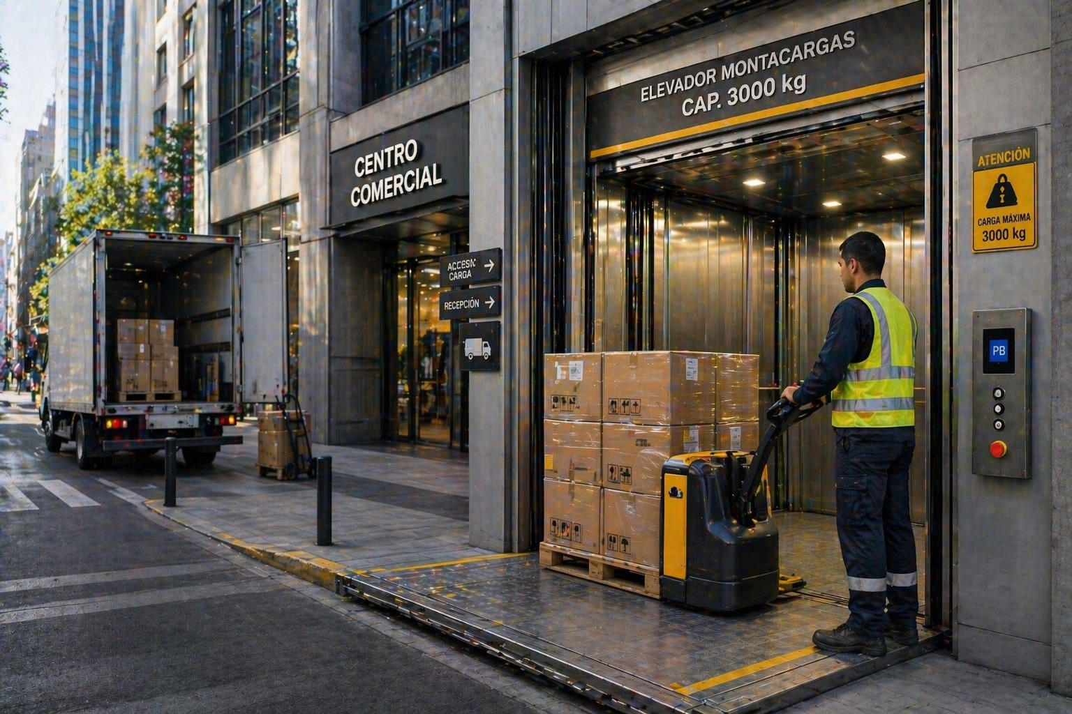Lee más sobre el artículo Mejores opciones de elevador montacargas en México para logística urbana