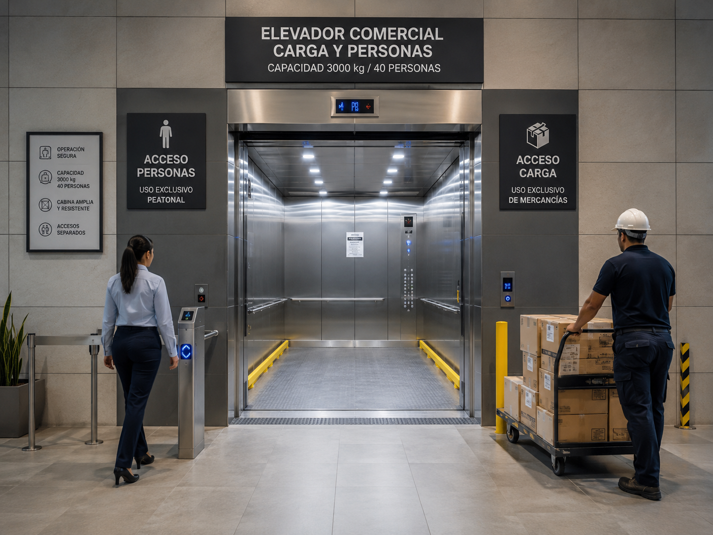 En este momento estás viendo Cómo elegir elevadores comerciales para carga y personas en México