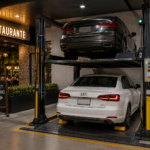 Elevadores comerciales para restaurantes en México con plataforma vehicular y circulación ordenada en horas pico.